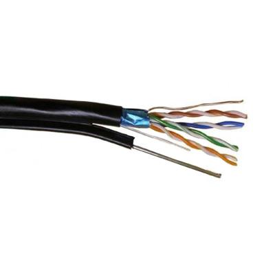 Витая пара Plexus FTP 4PR 24AWG CAT 5E + ТРОС version PRO OUTDOOR для улицы черный Витая пара Plexus FTP 4PR 24AWG CAT 5E + ТРОС version PRO OUTDOOR для улицы черный