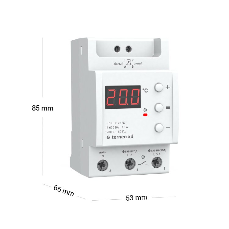 Детальное изображение товара "Терморегулятор Terneo XD для систем охлаждения и вентиляции" из каталога оборудования для видеонаблюдения