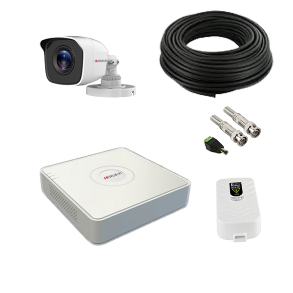 Комплект HD видеонаблюдения 2Мп HiWatch для улицы Комплект HD видеонаблюдения 2Мп HiWatch для улицы