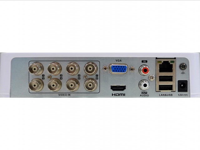 Детальное изображение товара "Гибридный видеорегистратор 8-канальный 5Мп HiWatch DS-H108UA" из каталога оборудования для видеонаблюдения