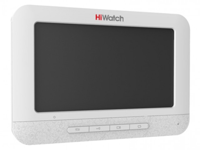 Детальное изображение товара "Аналоговый видеодомофон HiWatch DS-D100M (7" цветной TFT монитор 800х480)" из каталога оборудования для видеонаблюдения